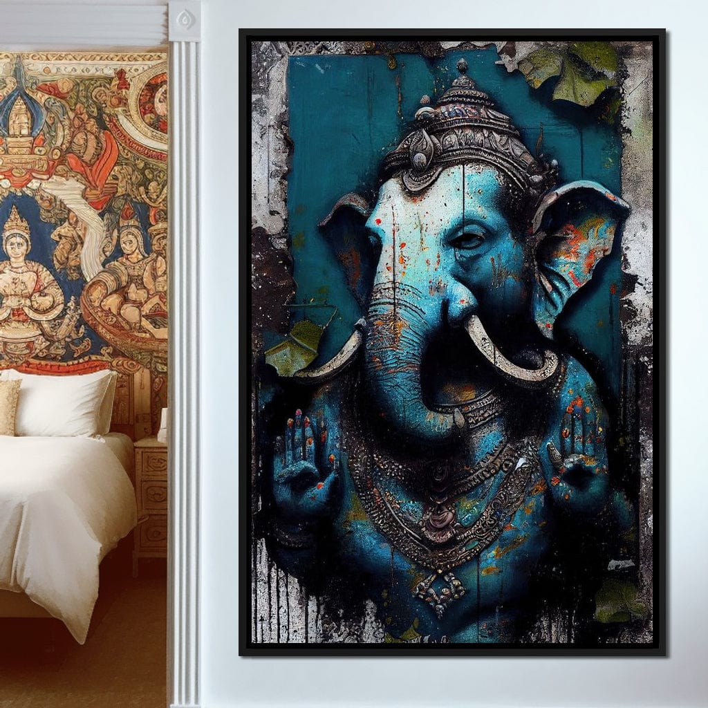 Wise Ganesha Canvas Wall Art