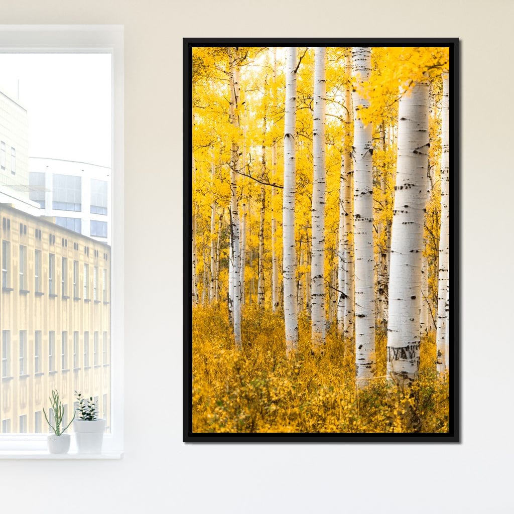 Yellow Forest - Colorado Canvas Wall Art