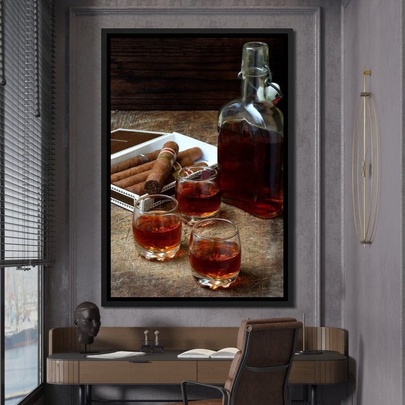 Cigars & Cognac Canvas Wall Art