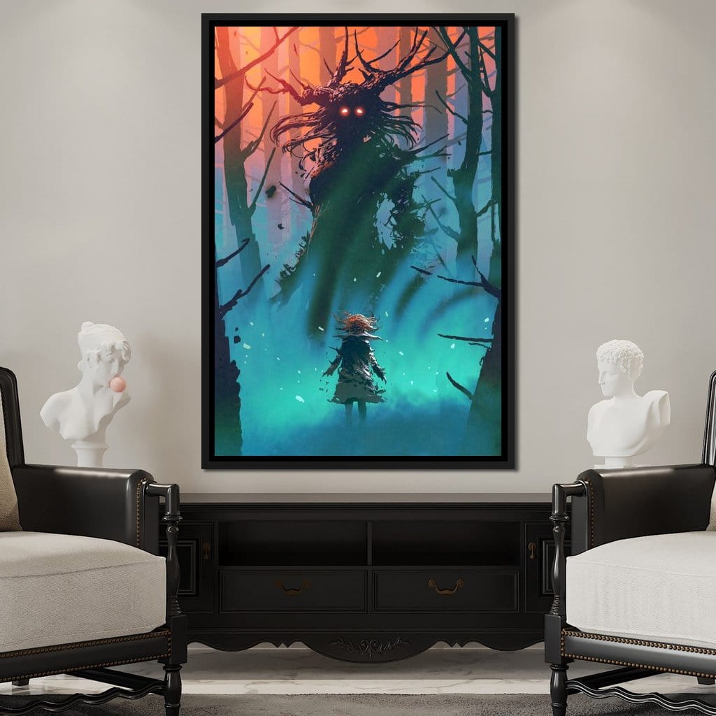 Witch in the Woods Canvas Wall Art