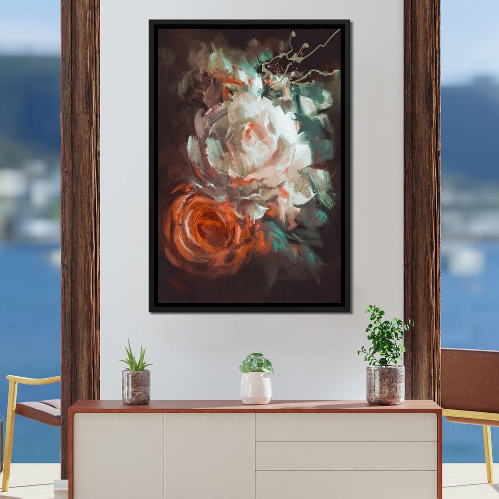 Bouquet of Roses Canvas Wall Art