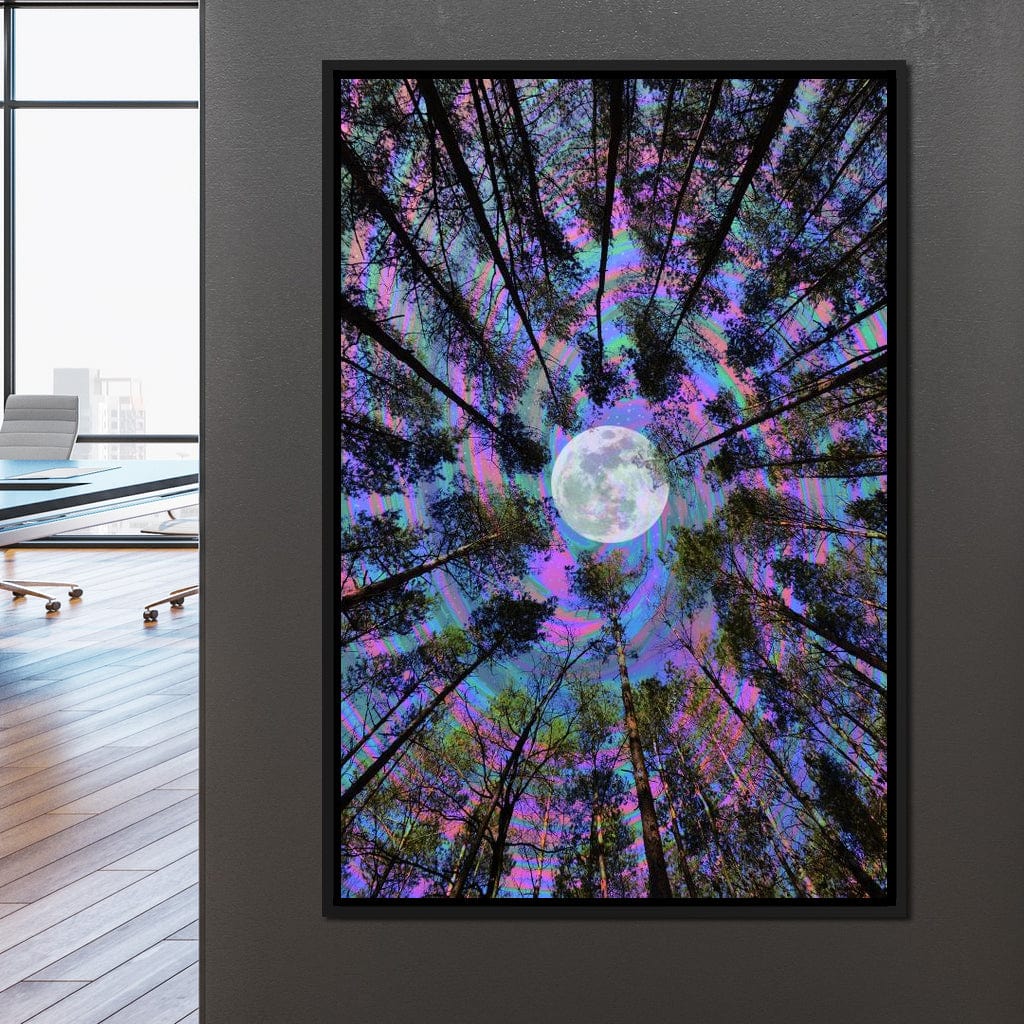 Moon Swirl Canvas Wall Art