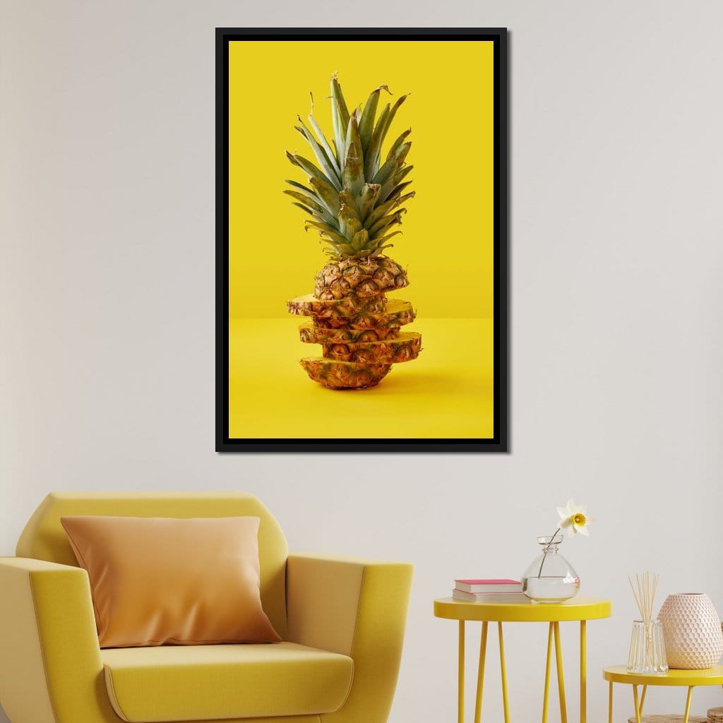 Sliced Pineapple Canvas Wall Art