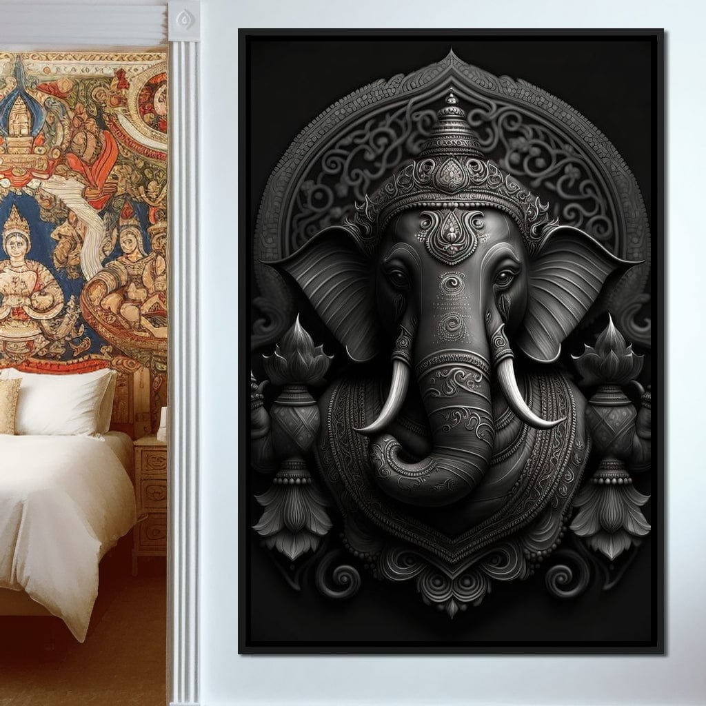 Ganesha's Might Canvas Wall Art