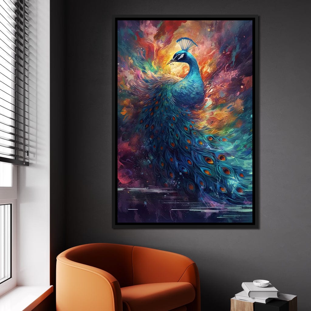 Sacred Peacock Canvas Wall Art
