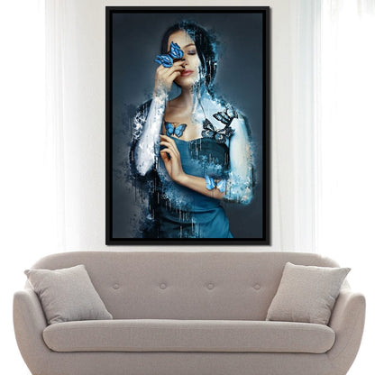 Butterfly Angel Canvas Wall Art