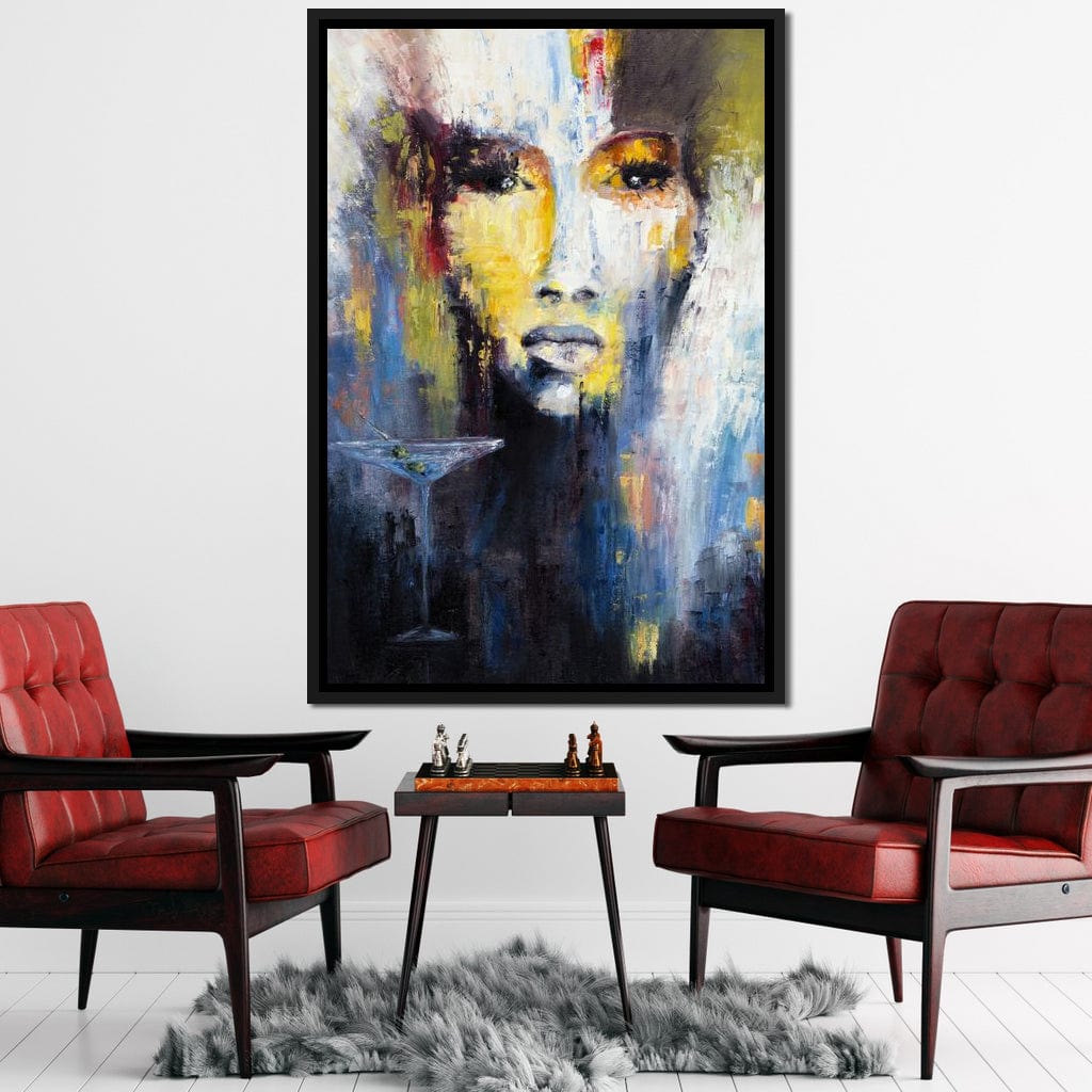 Martini Portrait Canvas Wall Art