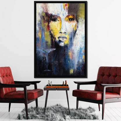 Martini Portrait Canvas Wall Art
