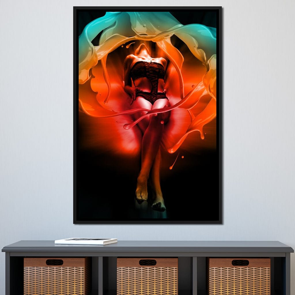 Color of Seduction Canvas Wall Art