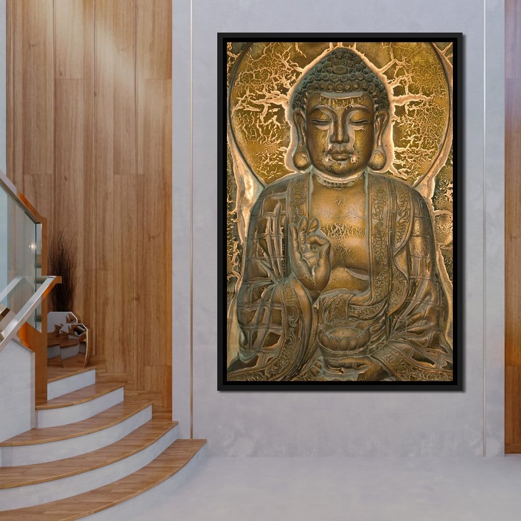 Buddhist Mural Canvas Wall Art