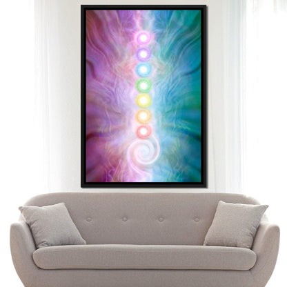 Kundalini Energy Chakra Canvas Wall Art