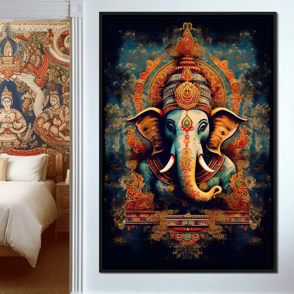 Tranquil Ganesha Canvas Wall Art