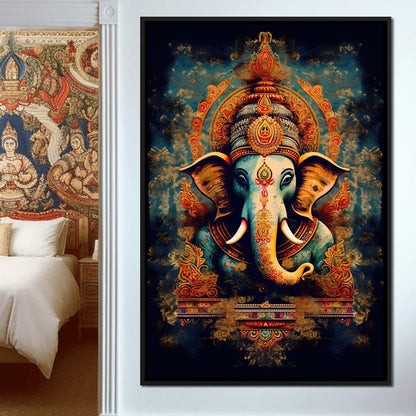 Tranquil Ganesha Canvas Wall Art