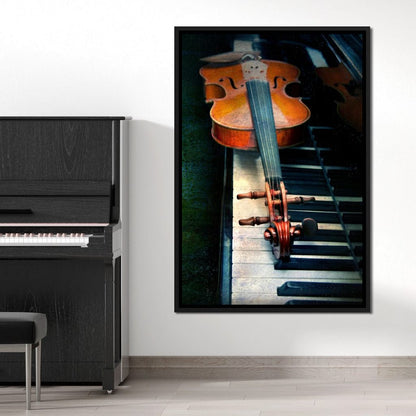 Piano & Violin Canvas Wall Art