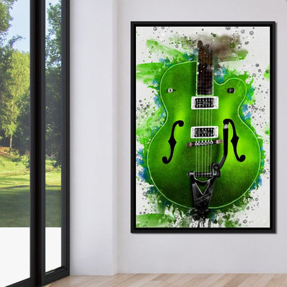 Brian Setzer's Guitar Canvas Wall Art