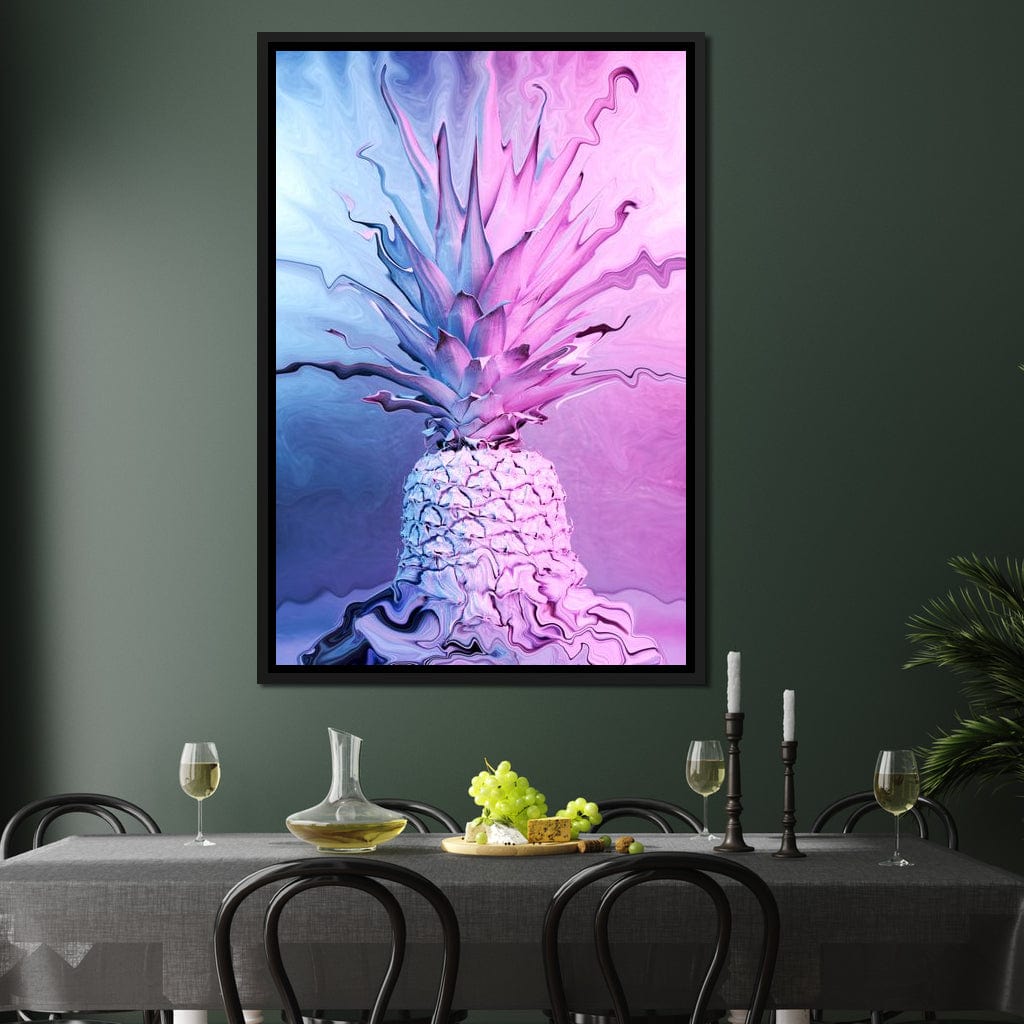Psychedelic Pineapple Canvas Wall Art