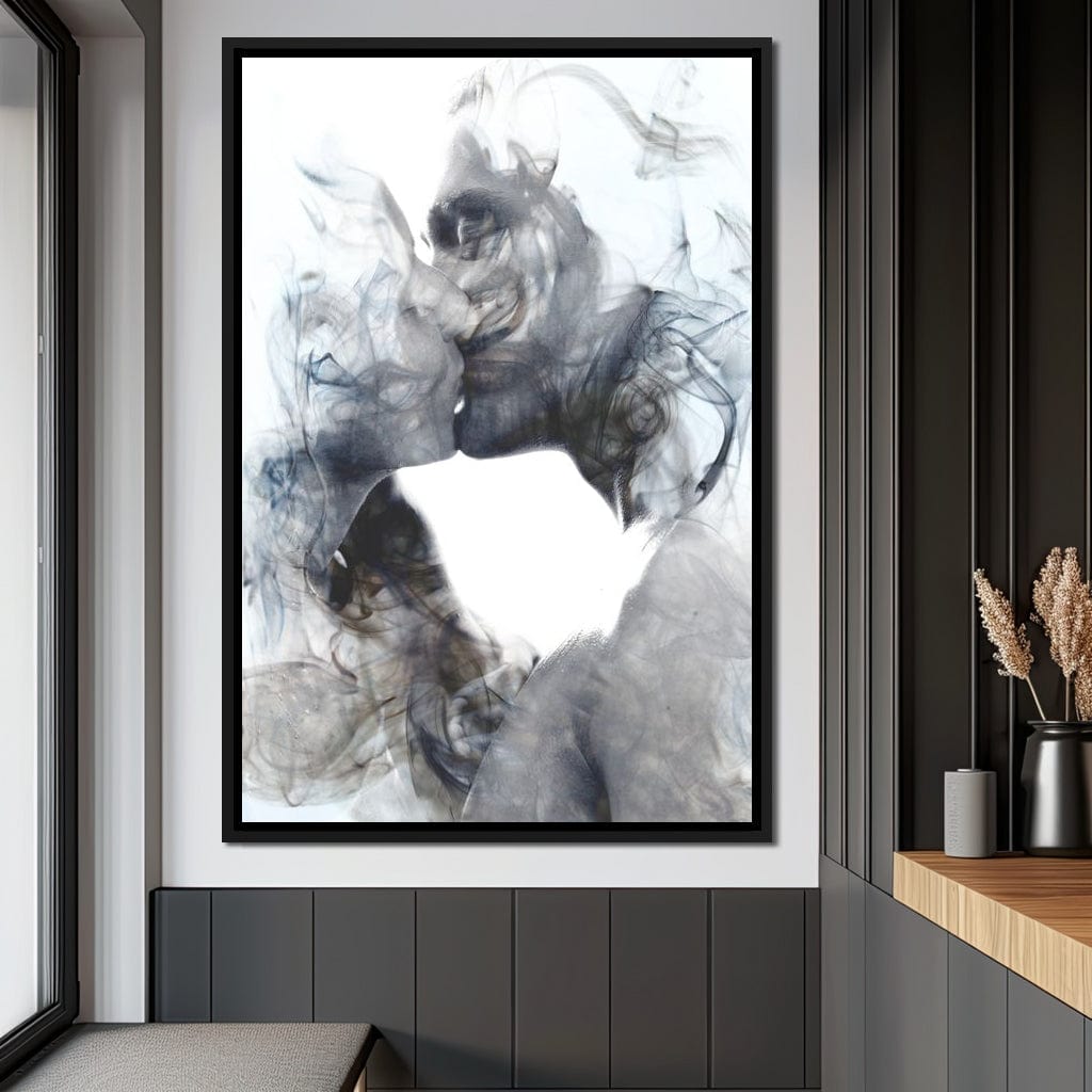 Romantic Kiss Canvas Wall Art
