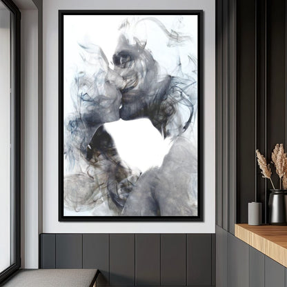 Romantic Kiss Canvas Wall Art