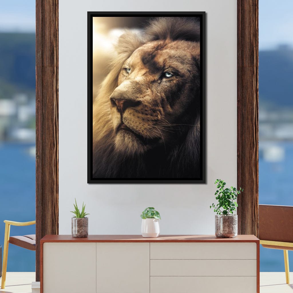 Lion Boss Canvas Wall Art