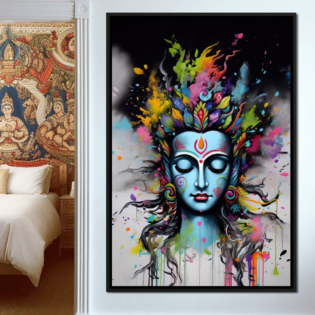 Heavenly Shiva Canvas Wall Art