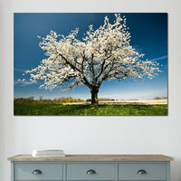 White Tree Canvas Wall Art
