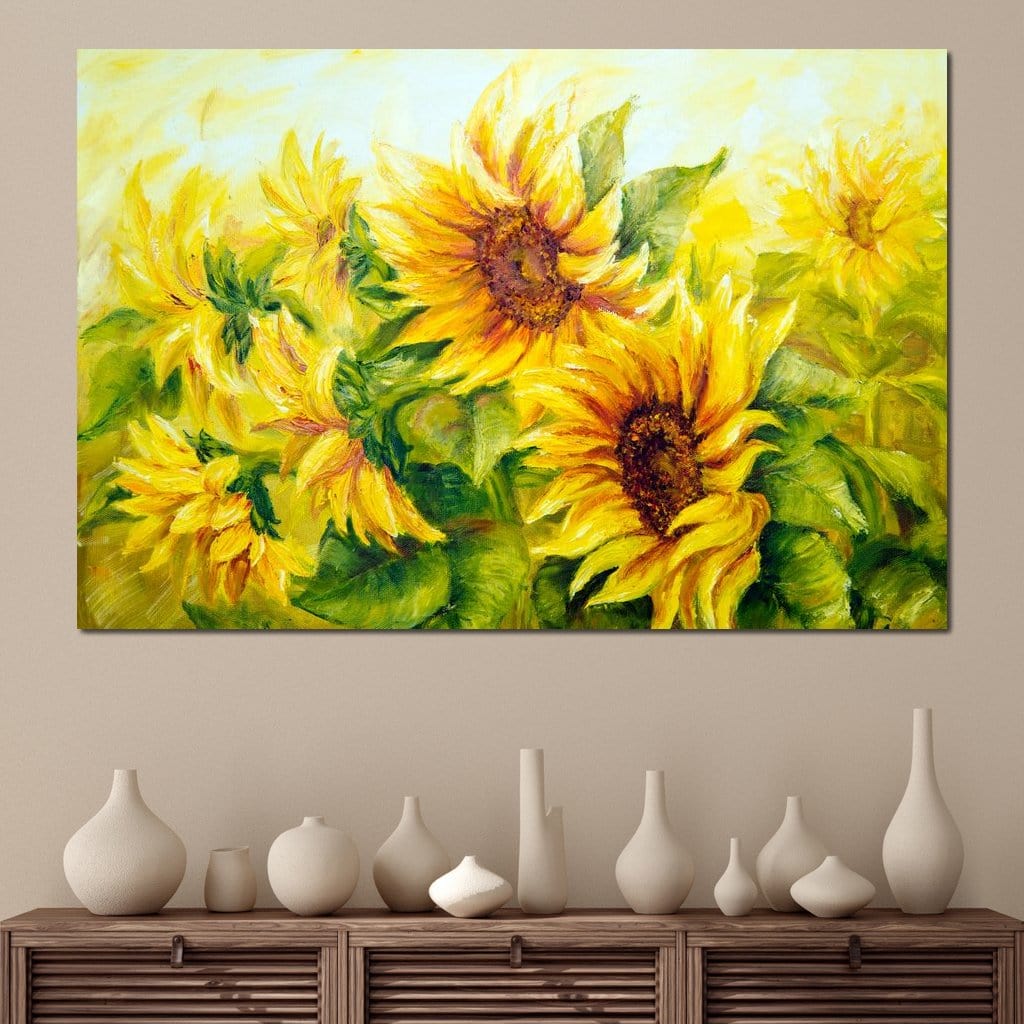 Beautiful Sunflowers Canvas Wall Art