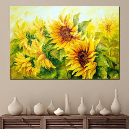 Beautiful Sunflowers Canvas Wall Art