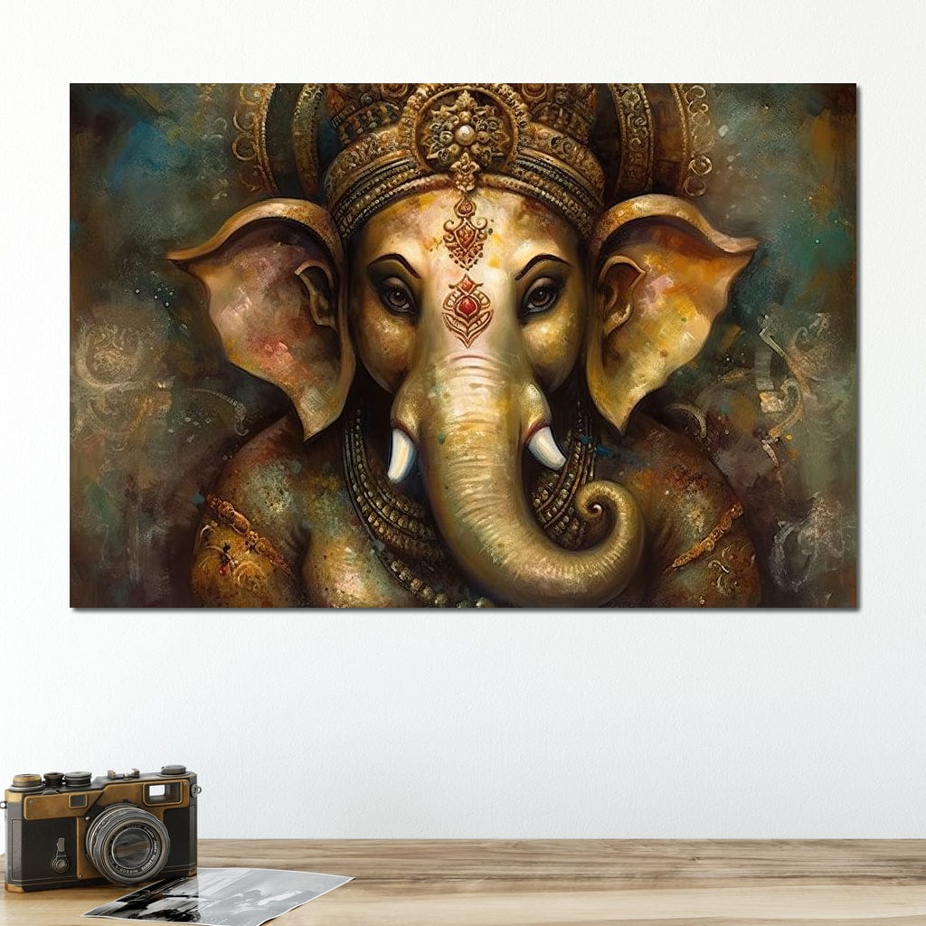 Ganesha's Intelligence Canvas Wall Art