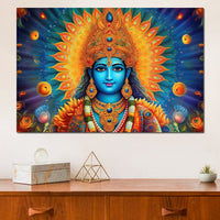 Vishnu's Aura Canvas Wall Art