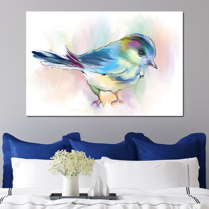 Watercolor Bird Canvas Wall Art