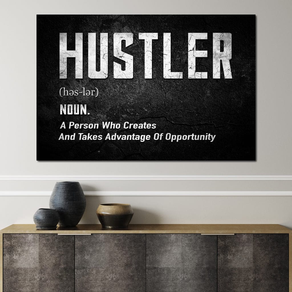 Hustle Canvas Wall Art
