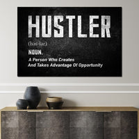 Hustle Canvas Wall Art