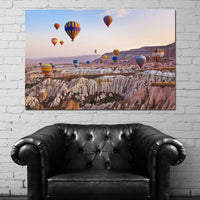 Hot Air Balloons over Cappadocia Canvas Wall Art