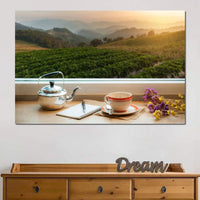 Coffee with a View Canvas Wall Art