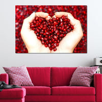Pomegranate Seeds Canvas Wall Art