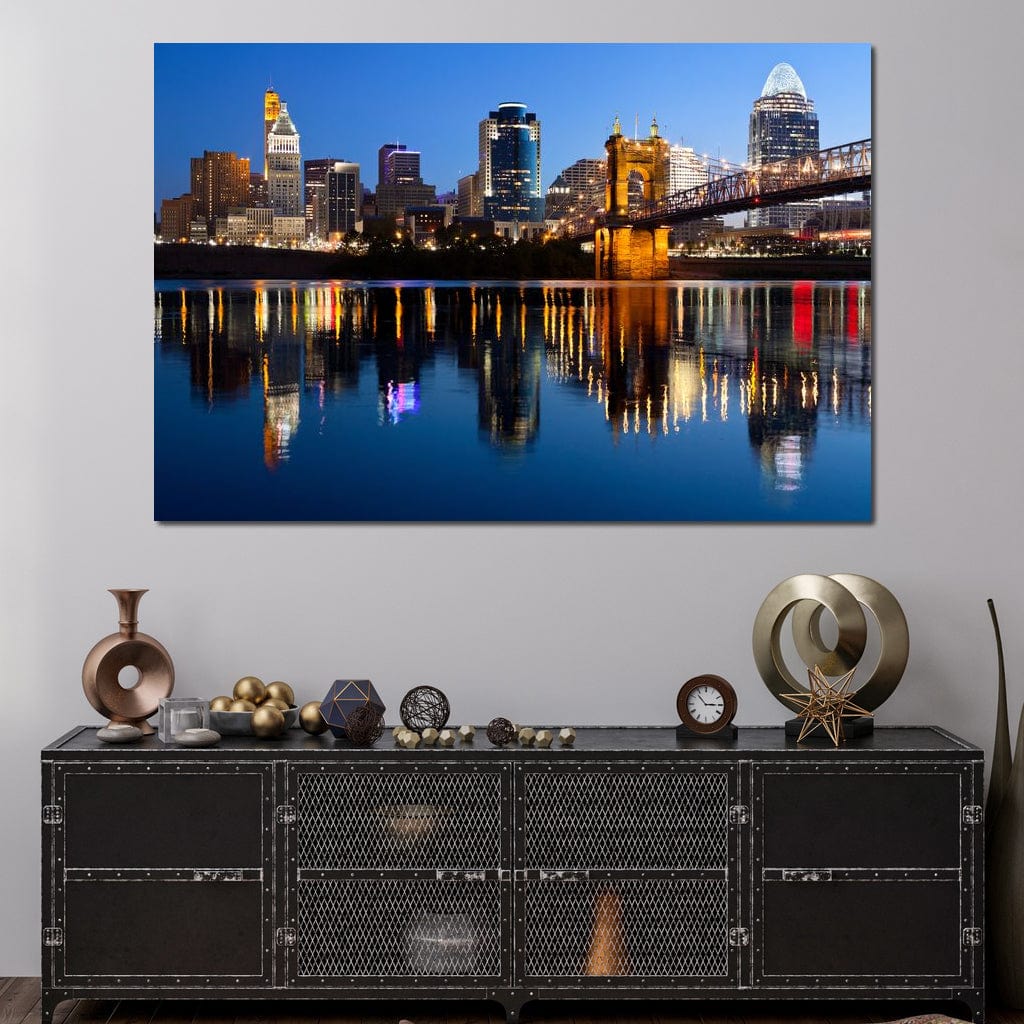 Cincinnati Skyline Canvas Wall Art
