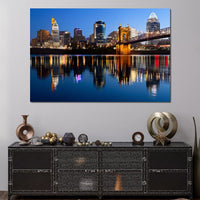 Cincinnati Skyline Canvas Wall Art
