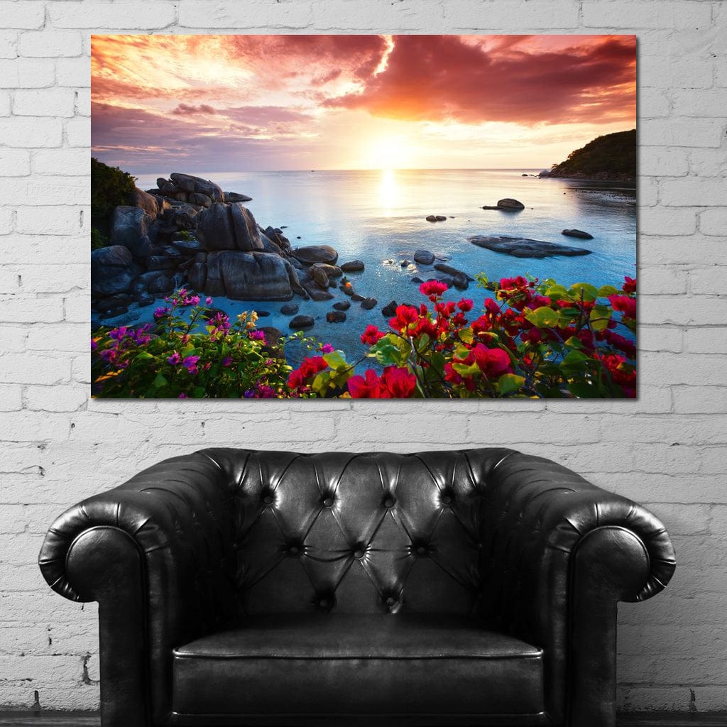 Tranquil Beach Resort Canvas Wall Art