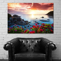 Tranquil Beach Resort Canvas Wall Art