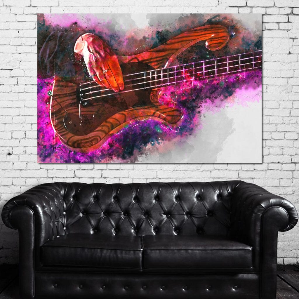 Les Claypool's Guitar Canvas Wall Art