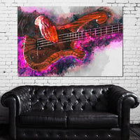 Les Claypool's Guitar Canvas Wall Art