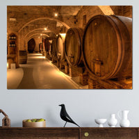 Wine Cellar in the Abbey Canvas Wall Art