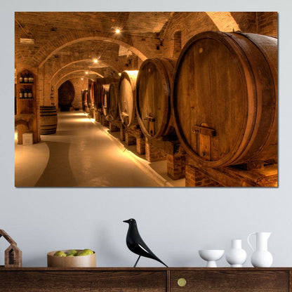 Wine Cellar in the Abbey Canvas Wall Art