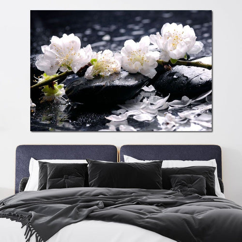 Spa Flowers Canvas Wall Art