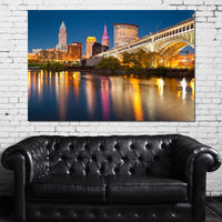 Cleveland Skyline Canvas Wall Art