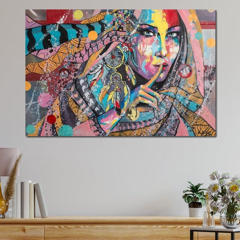 Mary Portrait Canvas Wall Art