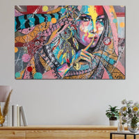 Mary Portrait Canvas Wall Art
