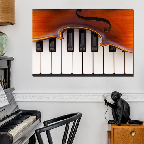 Violin & Piano Canvas Wall Art