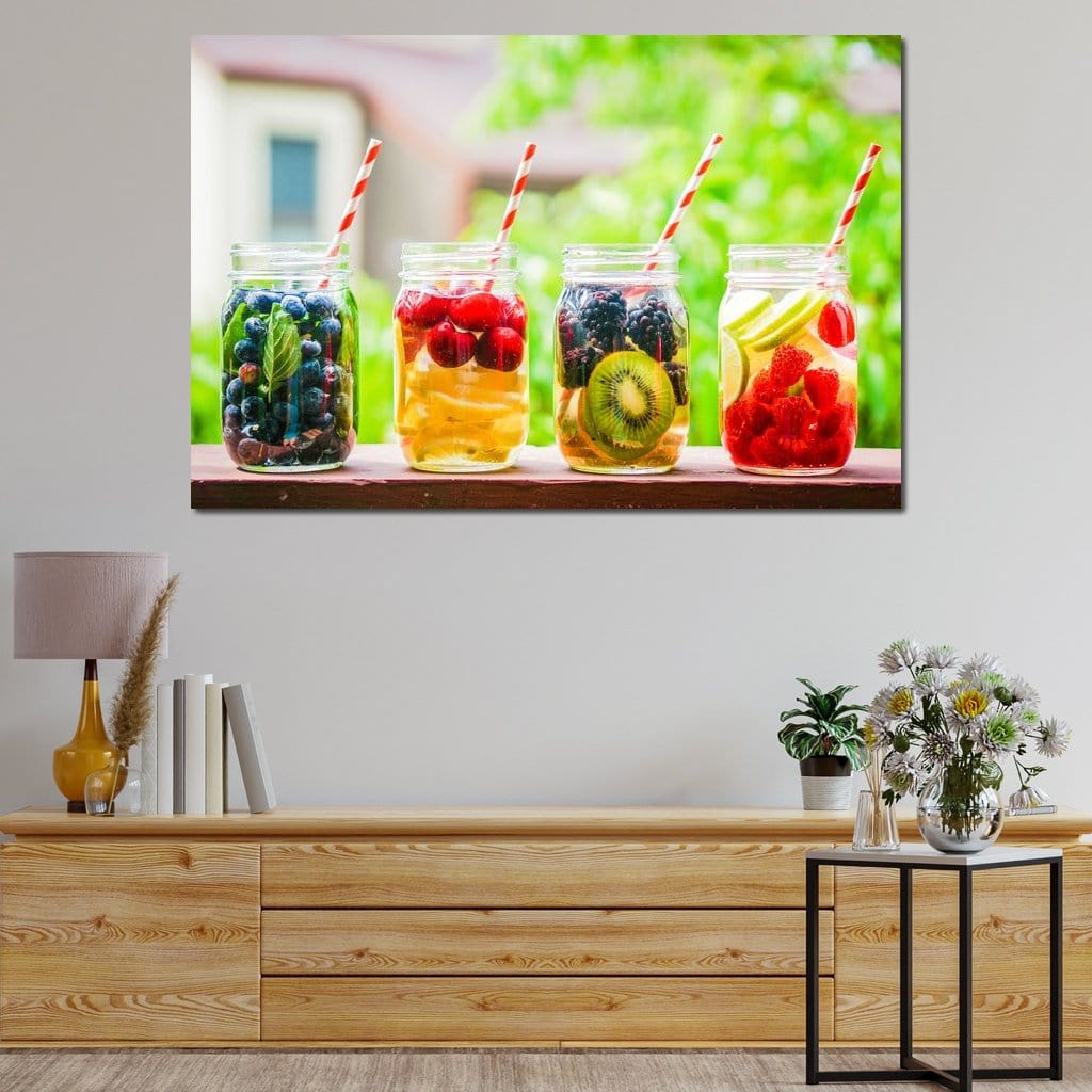 Detox Water Canvas Wall Art