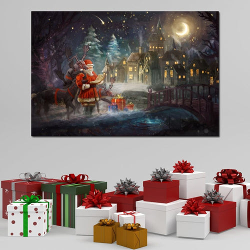 Santa Claus Canvas Wall Art